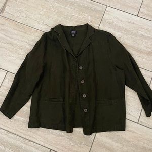 Eileen Fisher linen jacket